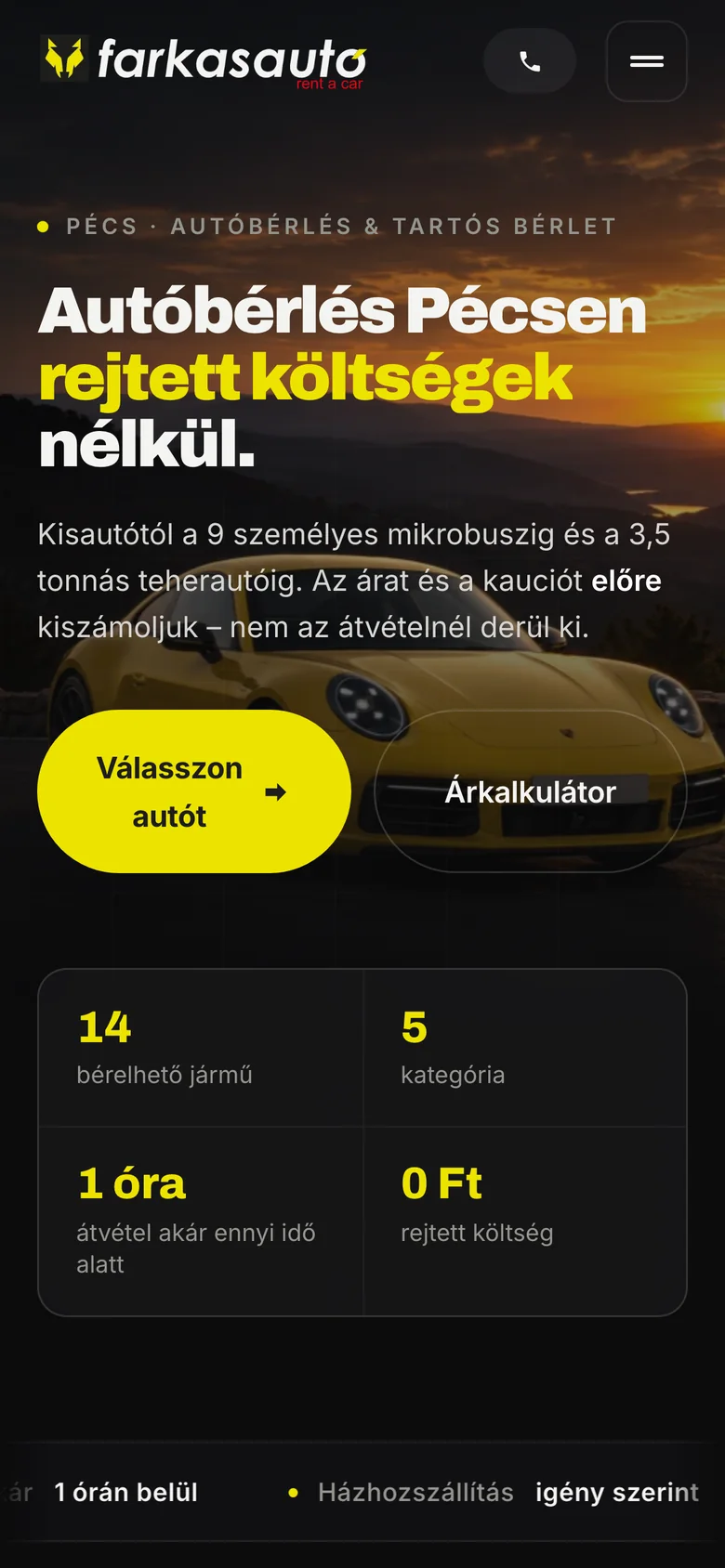 Farkas Autó — képernyőkép 2